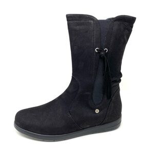 Wolky Newton Waterproof Boots in Black Longbeach Nubuck